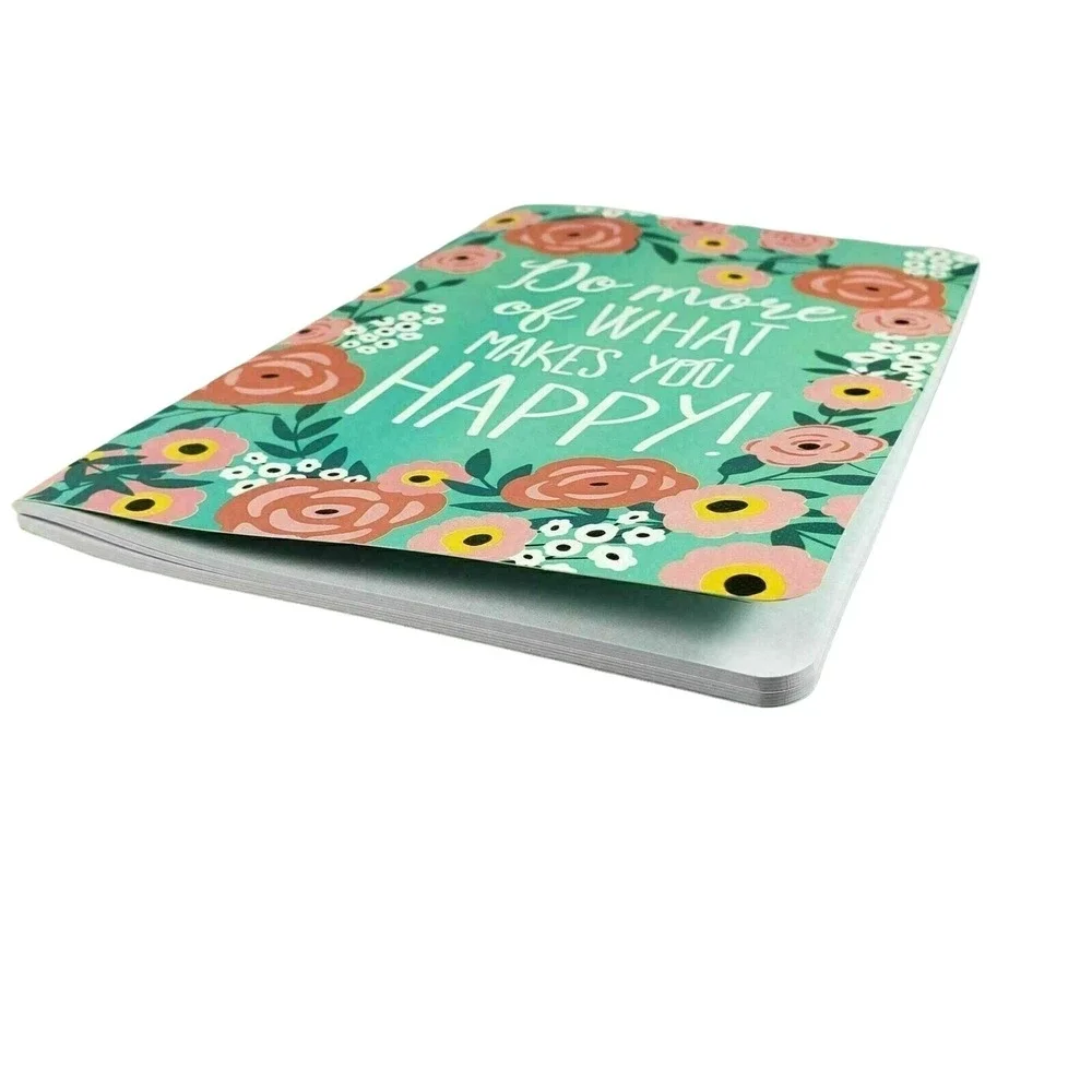 Journal Floret Notebook Lined Green Floral Designer Flower 80 Lined Pages New